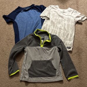 OshKosh B'gosh Blue, White, and Gray Shirt Trio